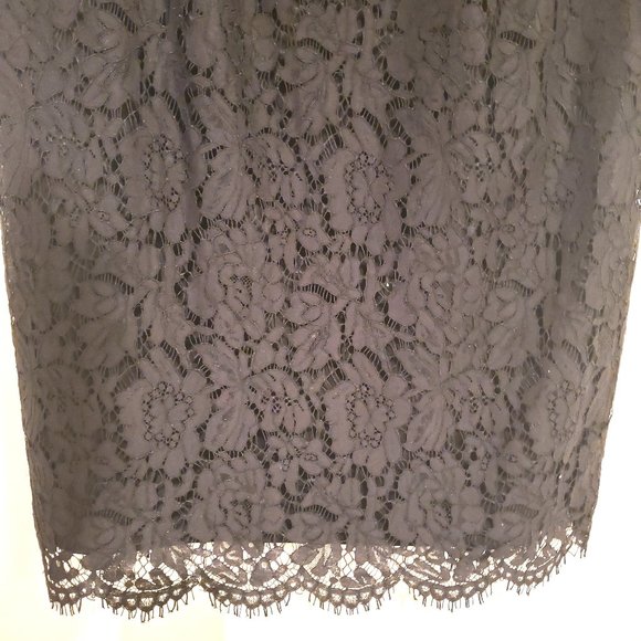 City Chic Black Lace Off The Shoulder Dress Size 18 - Picture 4 of 7